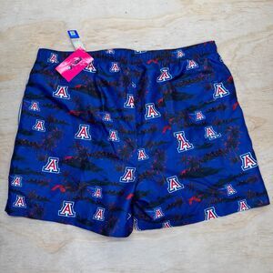 NEW Arizona Wildcats FOCO Mens Navy Island Palm Swim Trunks 2XL